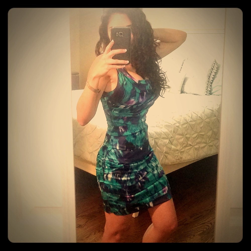 Express Silk ruched dress